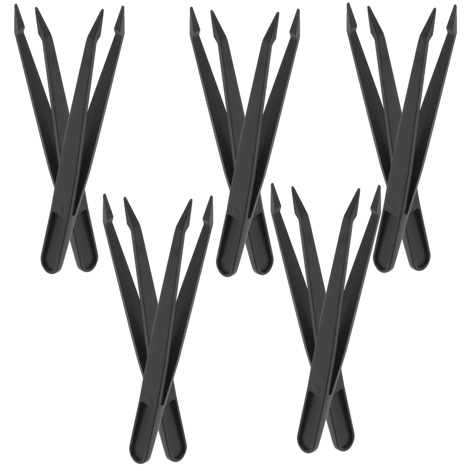 Model Kit Tweezers - 10개 플라스틱 정밀 핀셋, 뾰족한 팁,