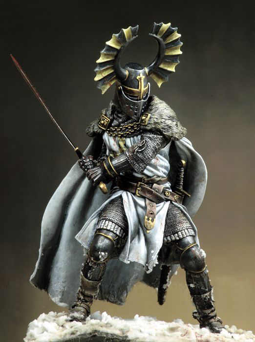 Model Kit Warhammer - 레진 키트 투토닉 전사들 15세기 90mm