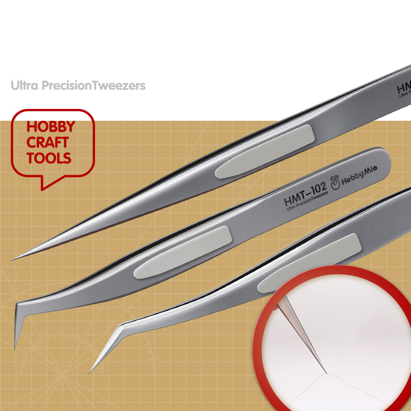 HMT101 각진 직선 정전기 방지 데칼 핀셋 플라스틱 - Model Kit Tweezers 리뷰 및 가격