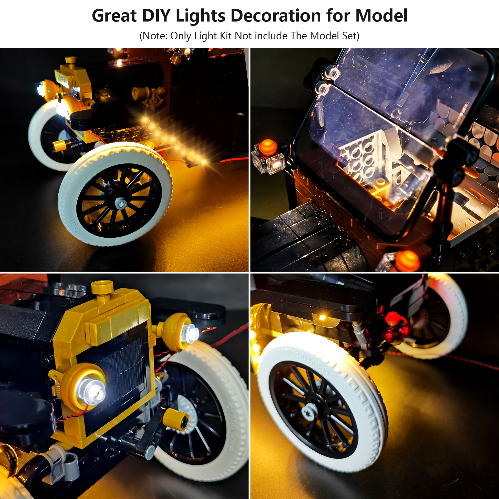 LYBMTWF LED 조명 키트는 레고 11376 포드 - Model Kit Companies 리뷰 및 가격