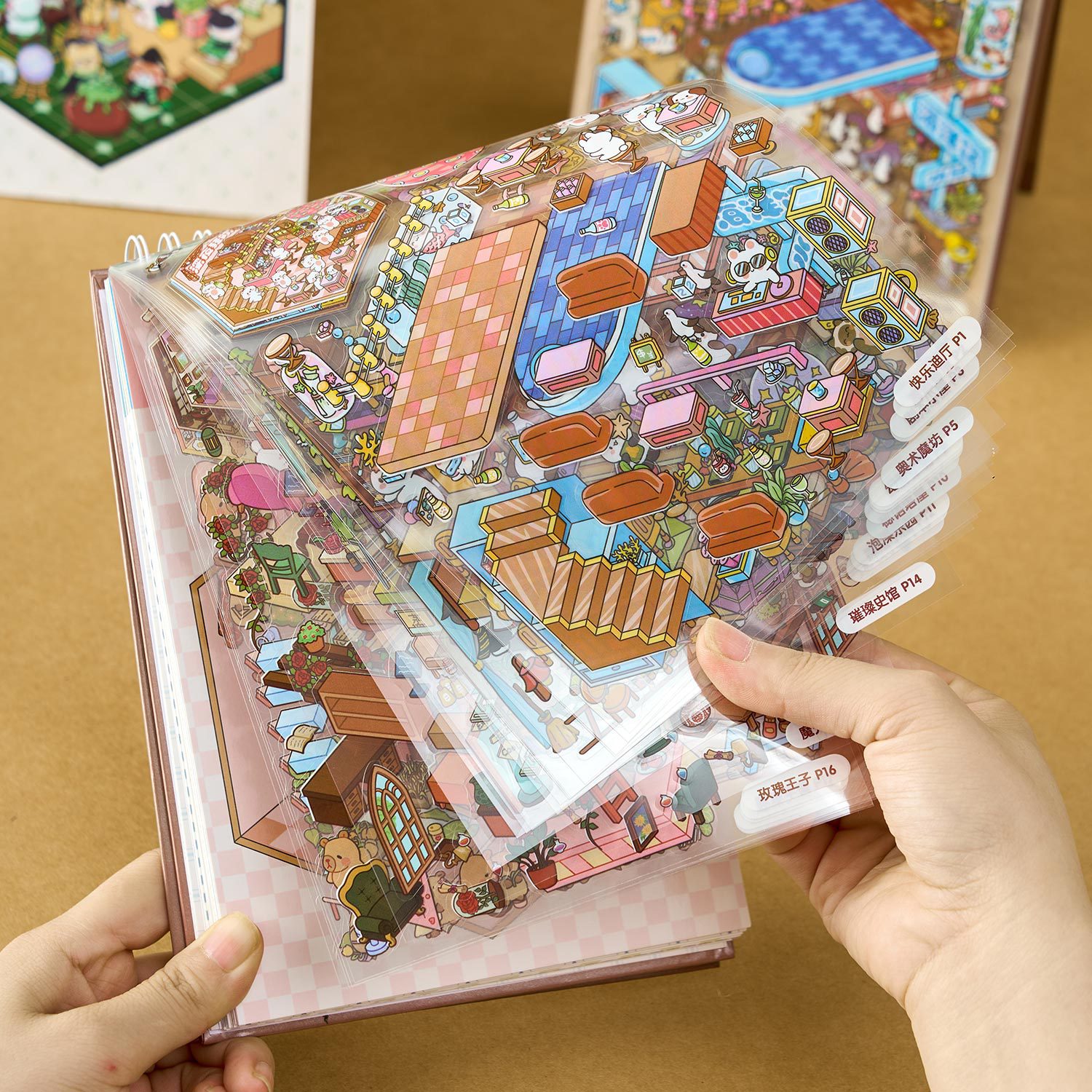 3D 미니어처 장면 스티커북, 40개/봉투+1개 핀셋  - Model Kit Tweezers 리뷰 및 가격