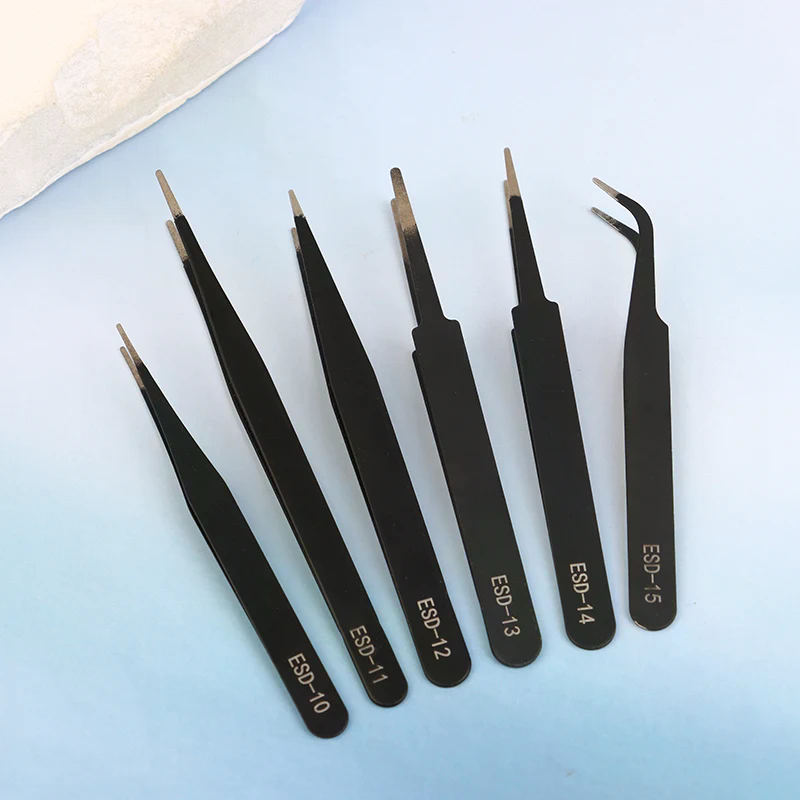 정밀 ESD 정전기 방지 핀셋 세트 - 전자 수리 및  - Model Kit Tweezers 리뷰 및 가격