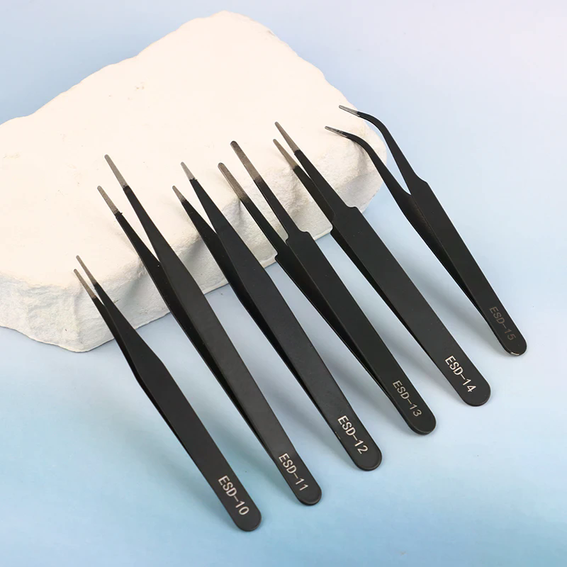 정밀 ESD 정전기 방지 핀셋 세트 - 전자 수리 및  - Model Kit Tweezers 리뷰 및 가격