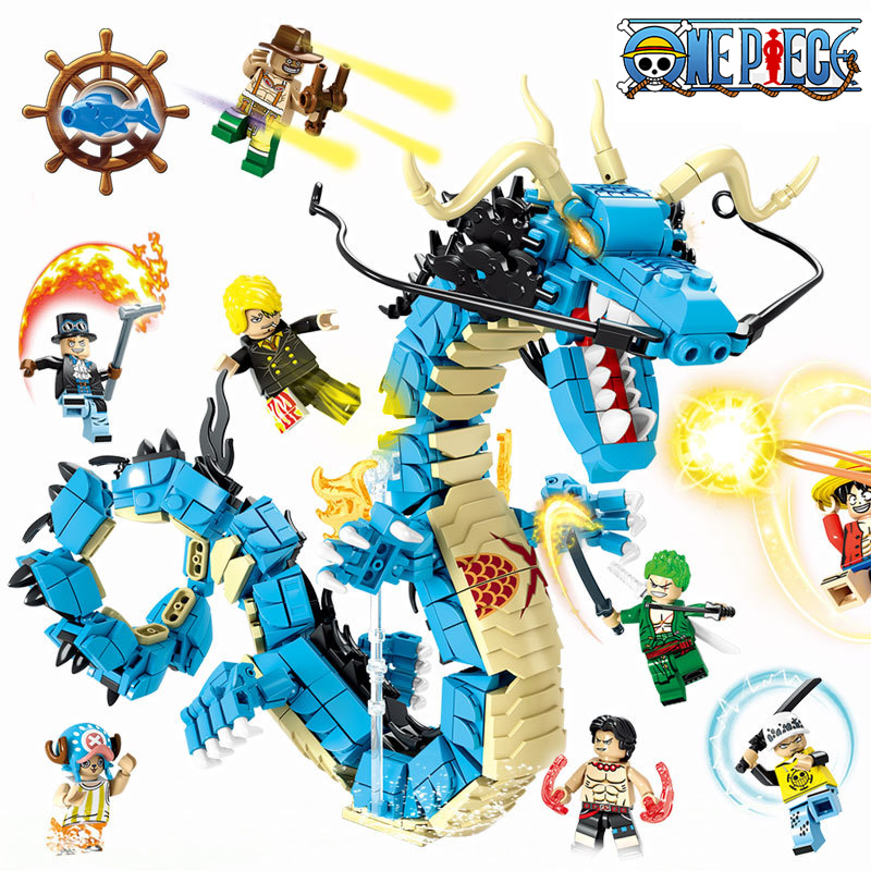 8in1 원피스 빌딩 블록 블루 드래곤 카이도 DIY  - Model Kit Companies 리뷰 및 가격