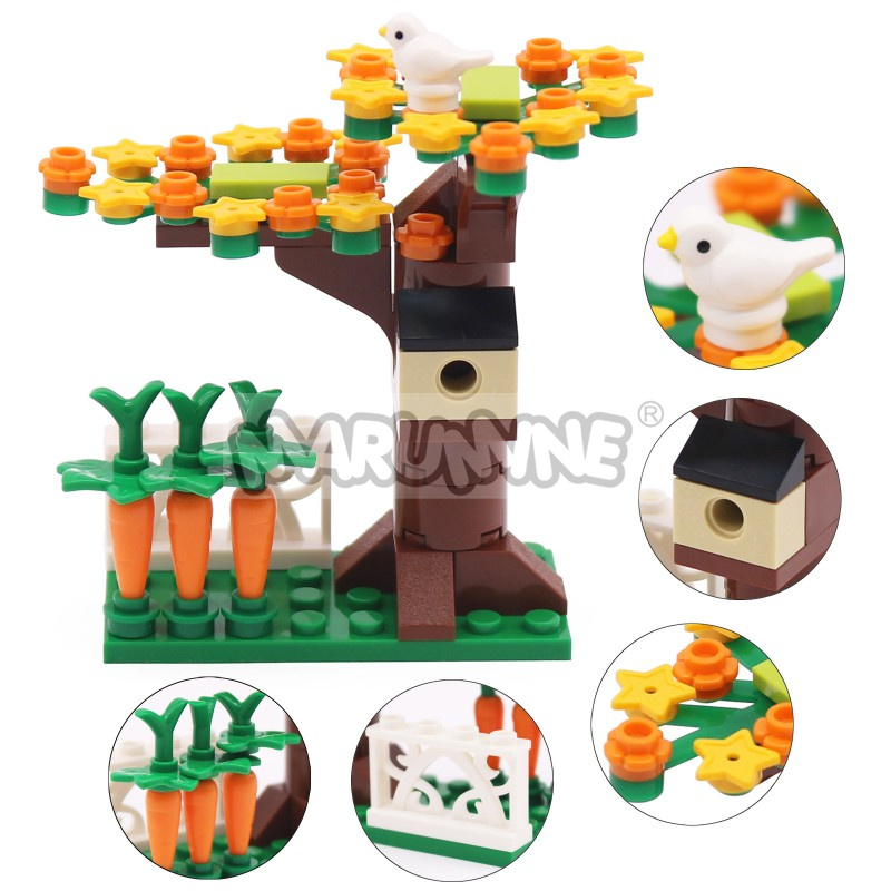 마루미네 소형 입자 MOC 브릭 트리 하우스 세트 (새 - Model Kit Companies 리뷰 및 가격