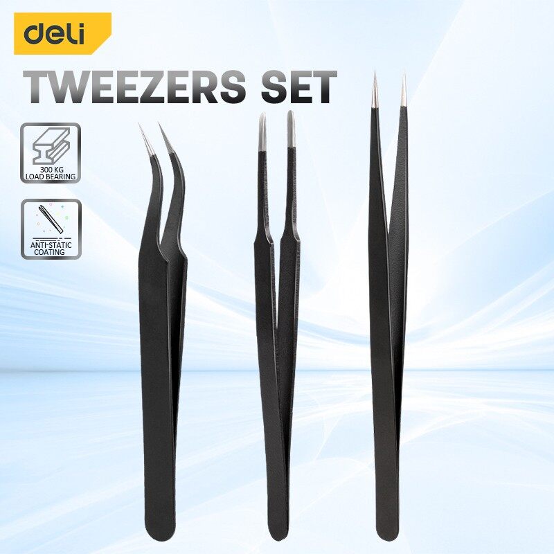 Deli 트위저 세트 트위저 스테인리스 스틸 업그레이드 - Model Kit Tweezers 리뷰 및 가격