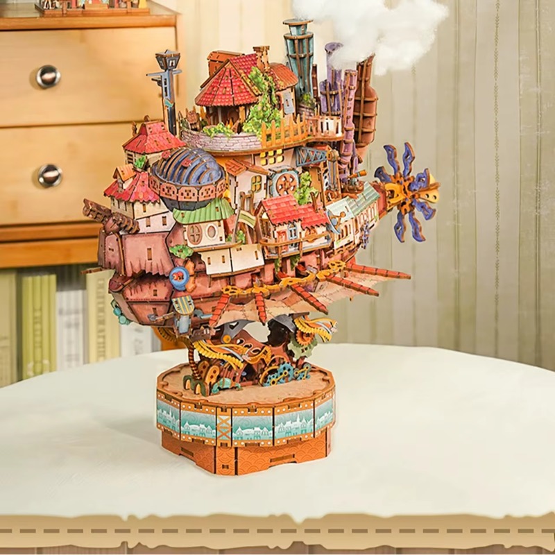정품 여행선 하울의 움직이는 성 나무 퍼즐 빌딩 블록  - Model Kit Companies 리뷰 및 가격